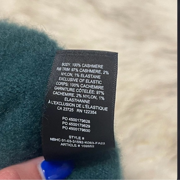 Classic Crewneck Women's Sweater in Deep Teal - Picture 4 of 4